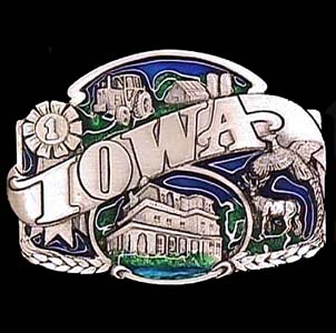 Belt Buckle - Iowa split image